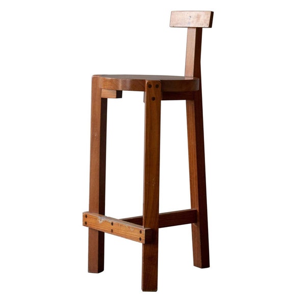 Rustic bar stool pdf plan , Rustic Reclaimed wooden chair diy plans