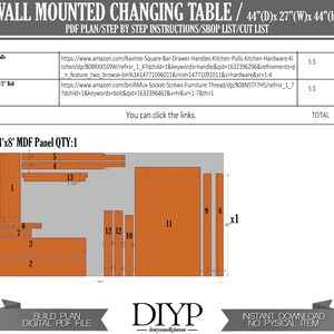 Build Plans for Baby Changing Table, DIY Plans for Baby Furniture ...