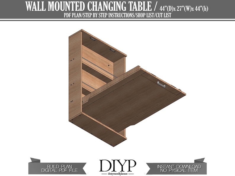 Build Plans for Baby Changing Table DIY Plans for Baby | Etsy