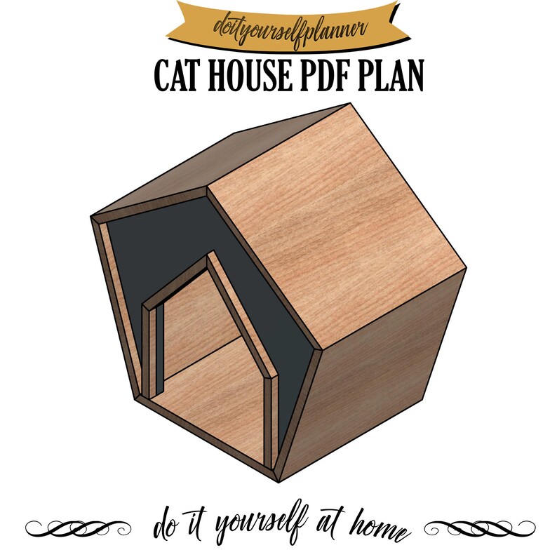 Cat kennel build plans cat crate furniture Etsy