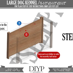 Planer för stora hundkojor: DIY inomhushundhus (PDF-plan) bild 8