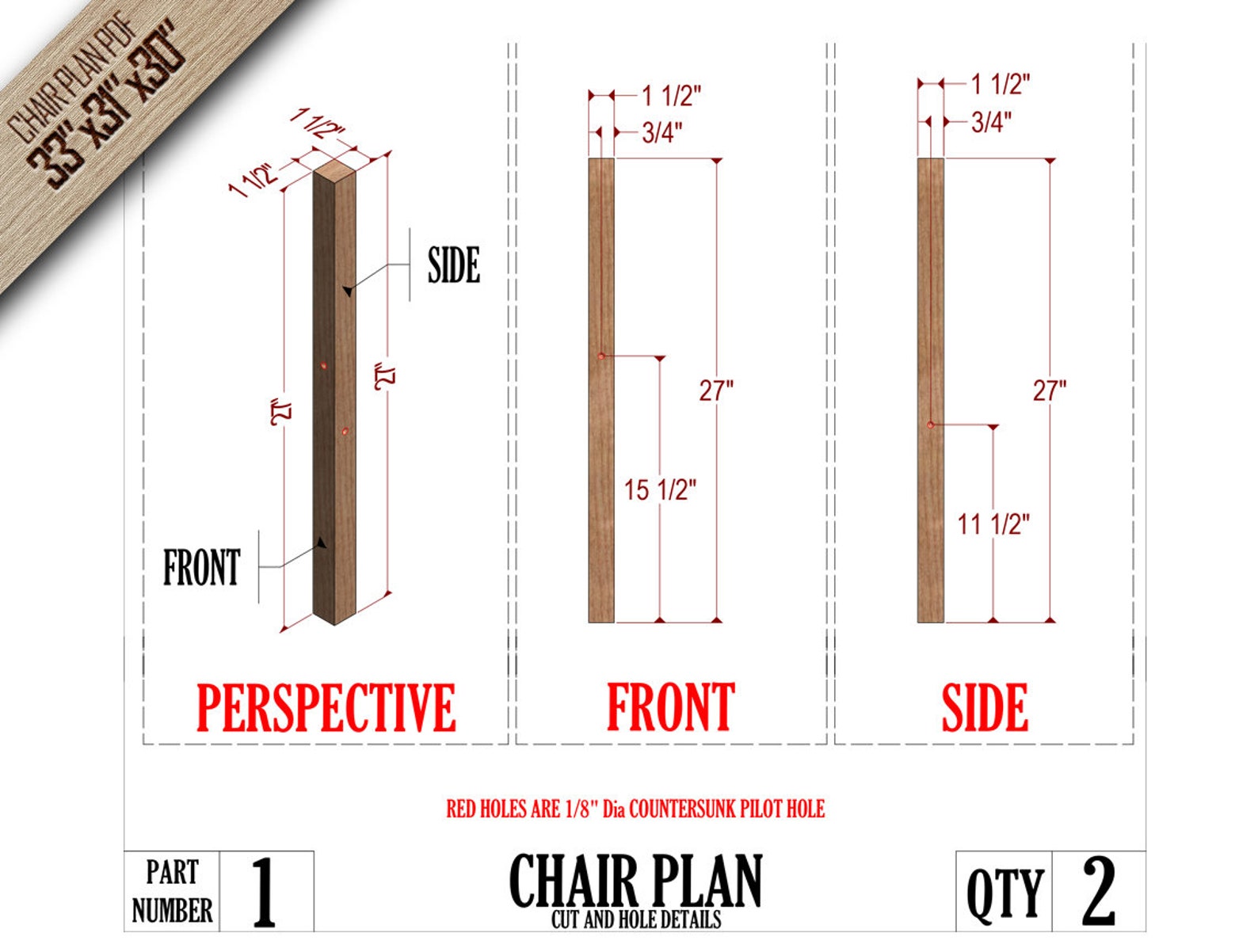 Adirondack Chair Plan Outdoor Chair Basic Chairs Terrace | Etsy