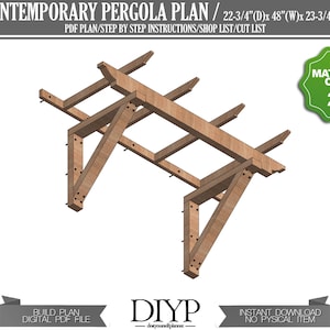 4 ft window Trellis Plan - DIY arbor plans - Door garage arbor  - cottage door pergola plans - DIY trellis