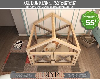 Xxl Dog House Plans - Etsy