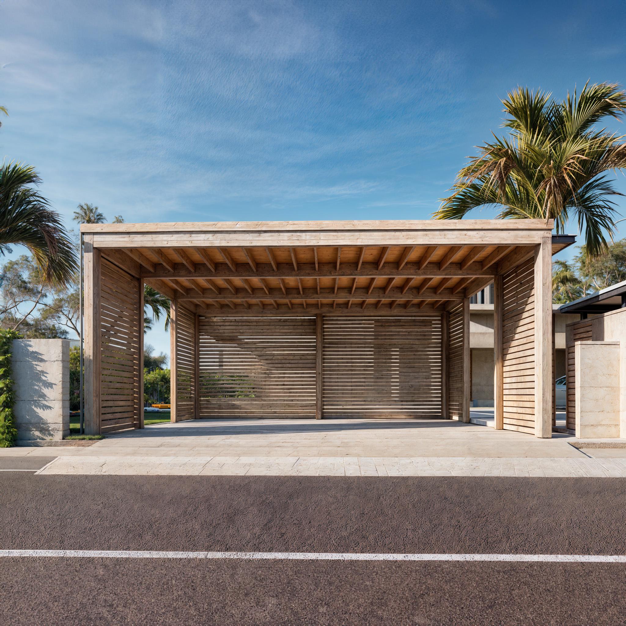 Plan de garage moderne pour deux voitures 20 x 20 : abri de voiture en bois (PDF)