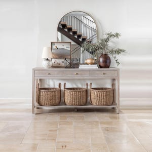 DIY Console Table with Drawers & Storage Shelf – Digital Woodworking Plan