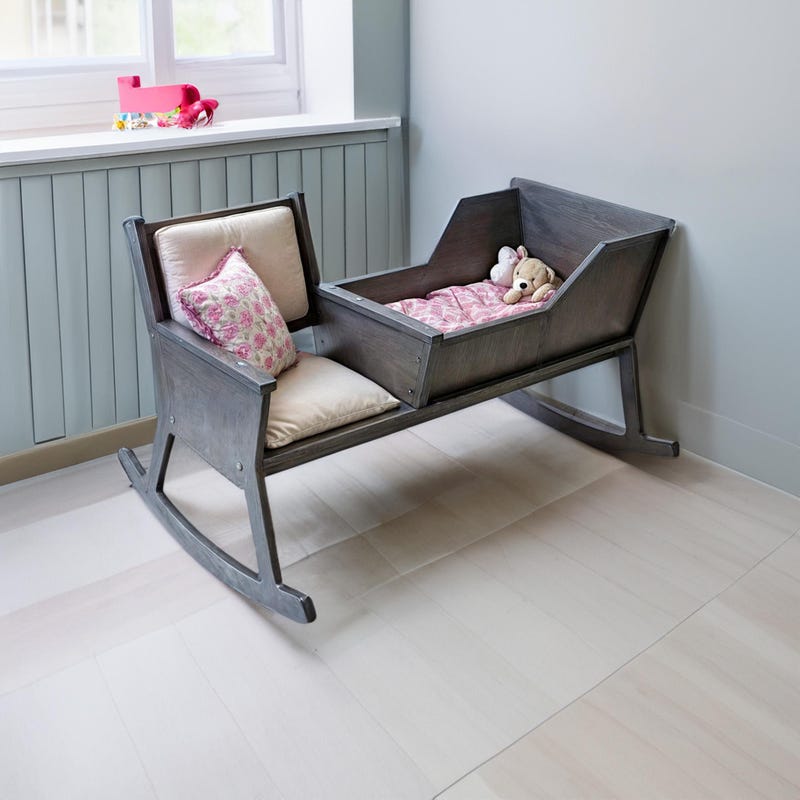 Vintage Baby Crib Rocker - Etsy