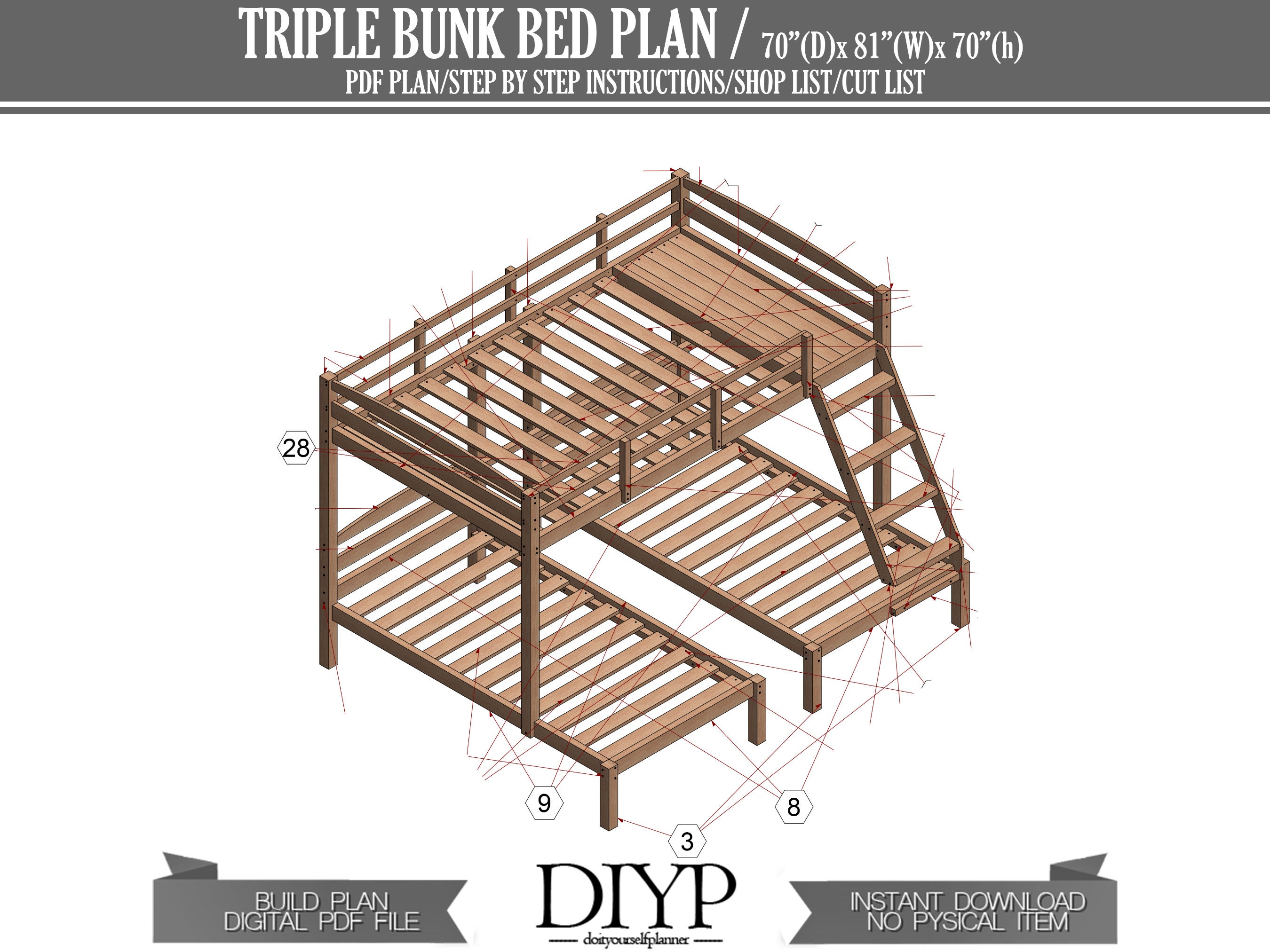 Triple Bunk Bed Plans Pdf | ubicaciondepersonas.cdmx.gob.mx