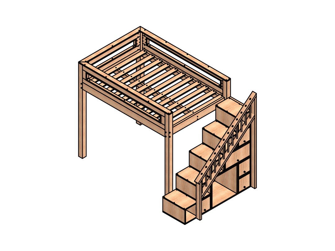 Diy Loft Bed Plan for Adult,diy Loft Bed Plans,built in Bunkbed Plan