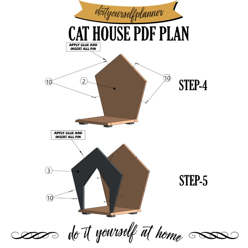 Cat kennel build plans cat crate furniture Etsy