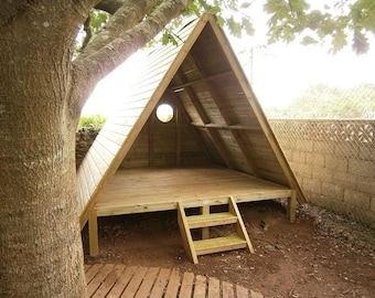 Kleine schuurplannen met A-frame - Cabineplannen met een frame, plannen voor het bouwen van kleine huizen