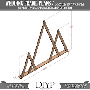 Mountain Form Wedding Arch Plans Diy Plans for Triangle - Etsy