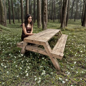 Planos de construcción de mesas de picnic modernas, planos en pdf para mesas de picnic de cedro, planos sencillos de carpintería para muebles de exterior