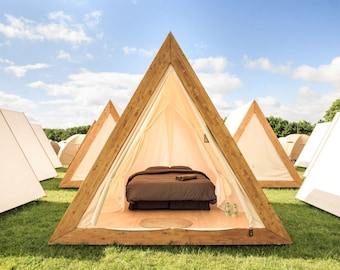 Tiny A-Frame Cabin Plans: 10x12 Wooden Guest House (PDF File)