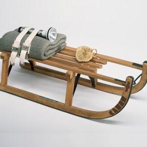 Construya planos para un trineo de madera de bricolaje, planos sencillos de carpintería para trineo