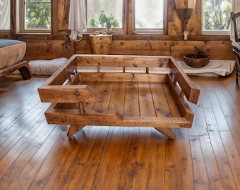 Modern Wooden Dog Bed Plan: DIY Puppy Furniture (PDF)