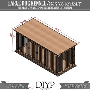 Planer för stora hundkojor: DIY inomhushundhus (PDF-plan) bild 5