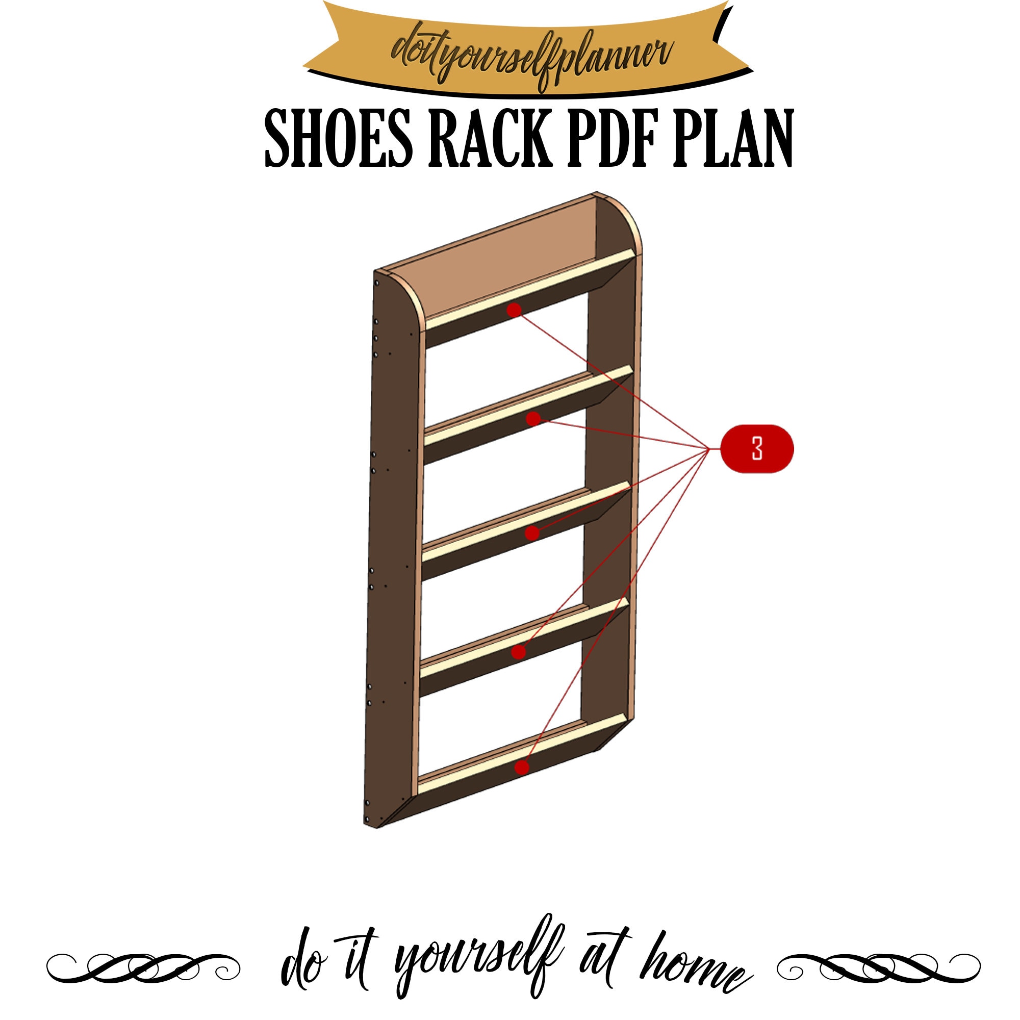 Wall Mount Shoes Storage Rackwall Shoes Storage Plansshoe Etsy