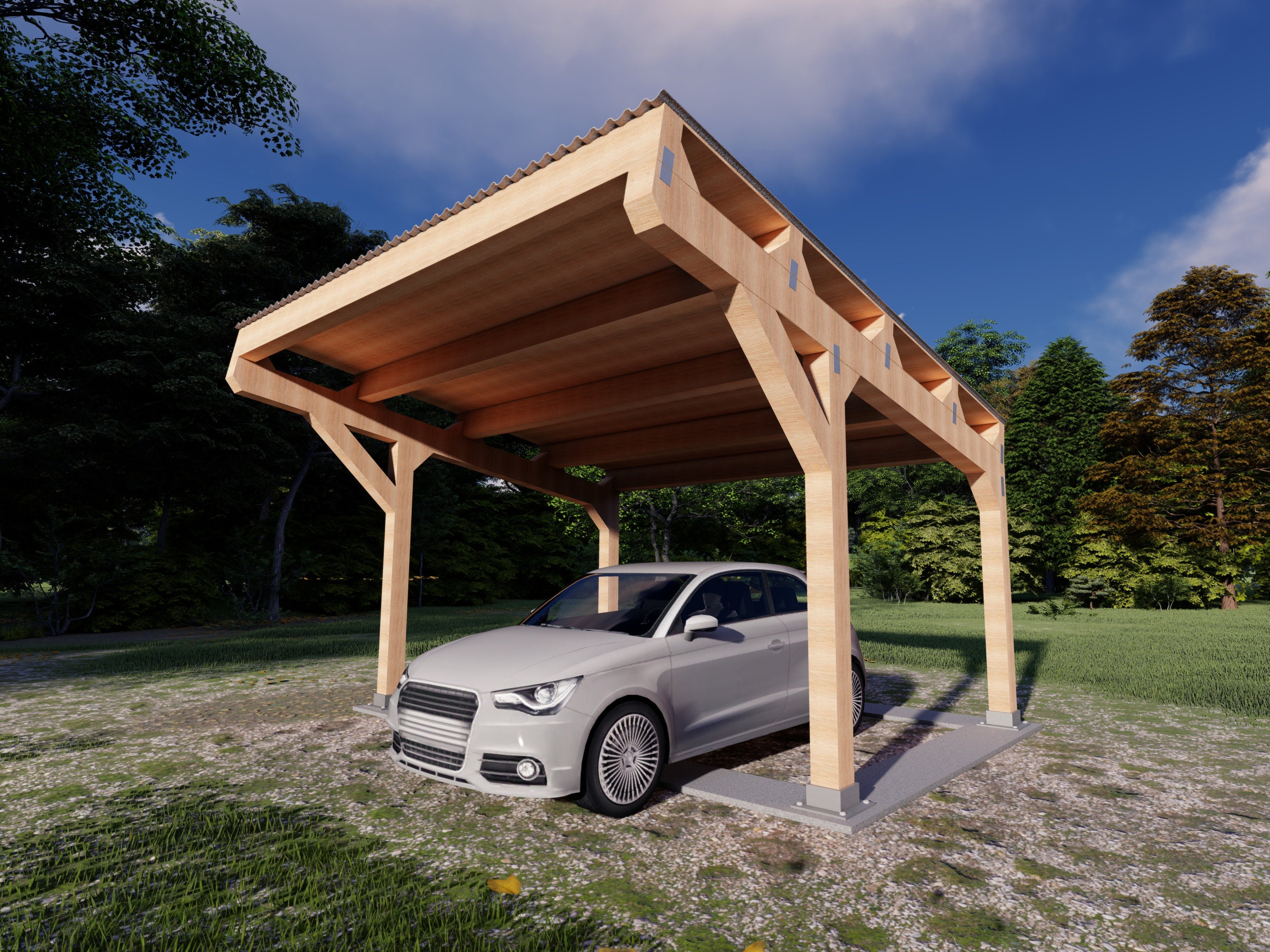 2 Car Carport Plans 