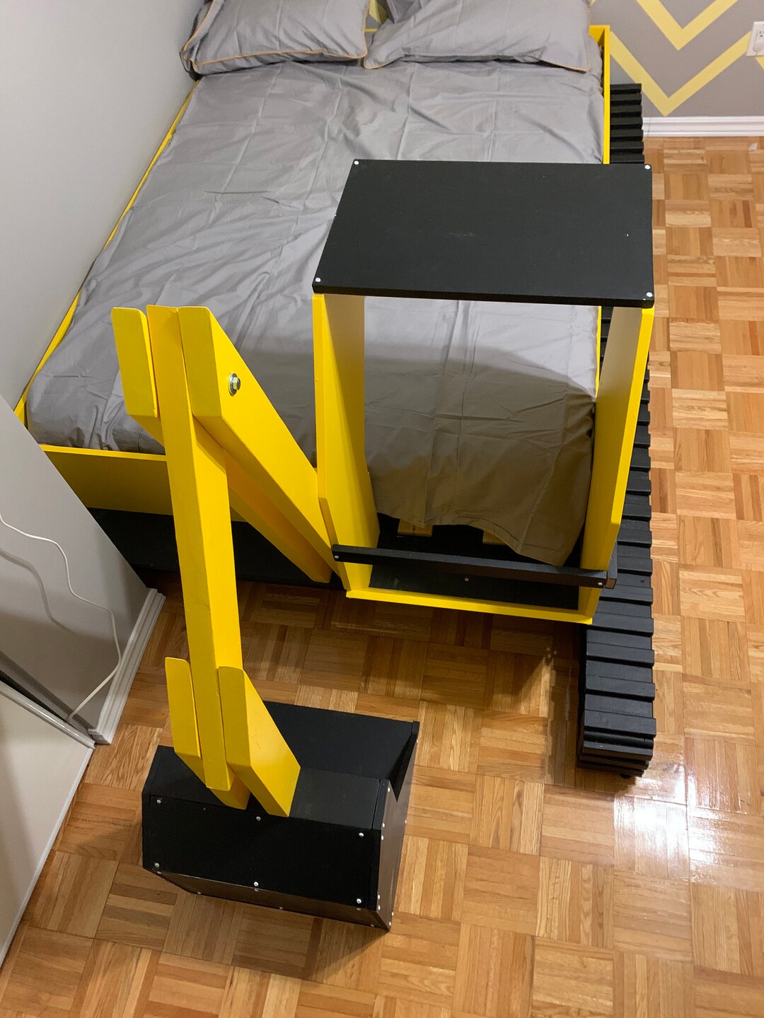 Toddler Bed Frame, Twin Size Bed Plans ,excavator Bed Plans for Child