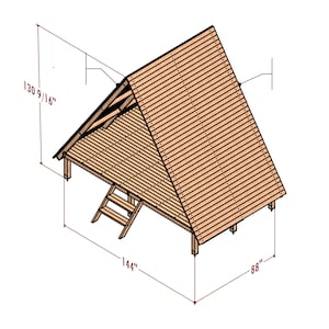 8x12 Playhouse plan , diy tiny house plan , wooden cabin plan