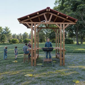 Gazebo Grill Pläne: Terrasse Pergola (Digitaler Download)