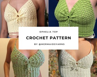 crochet crop top etsy