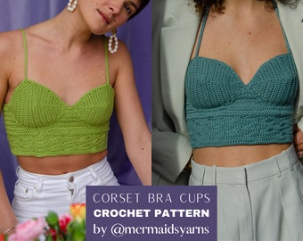 Corset Bra Cups CROCHET PATTERN - Etsy