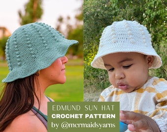 Crochet Pattern EDMUND SUN HAT