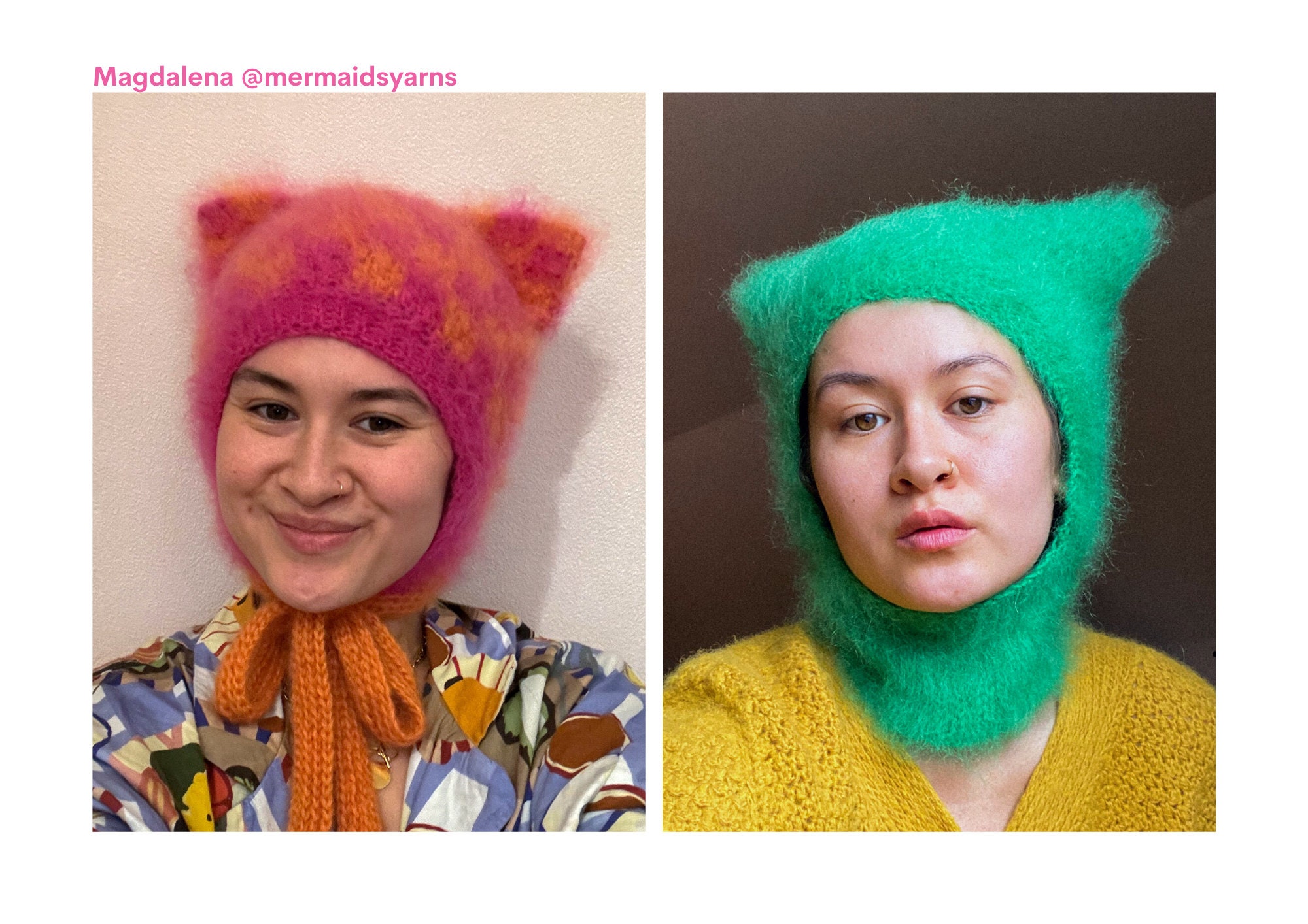 30 Cat Beanie Crochet Patterns to Explore: Cozy Ears, Ribbing, and Playful Styles 25 Meow hat 3-in-1 crochet pattern (balaclava