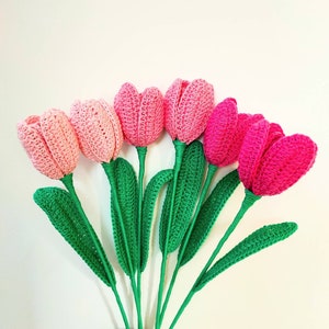 crochet tulip bouquet, handmade flowers, everlasting flowers,  birthday gifts for mums,floral gifts for girlfriends,house warming gifts.