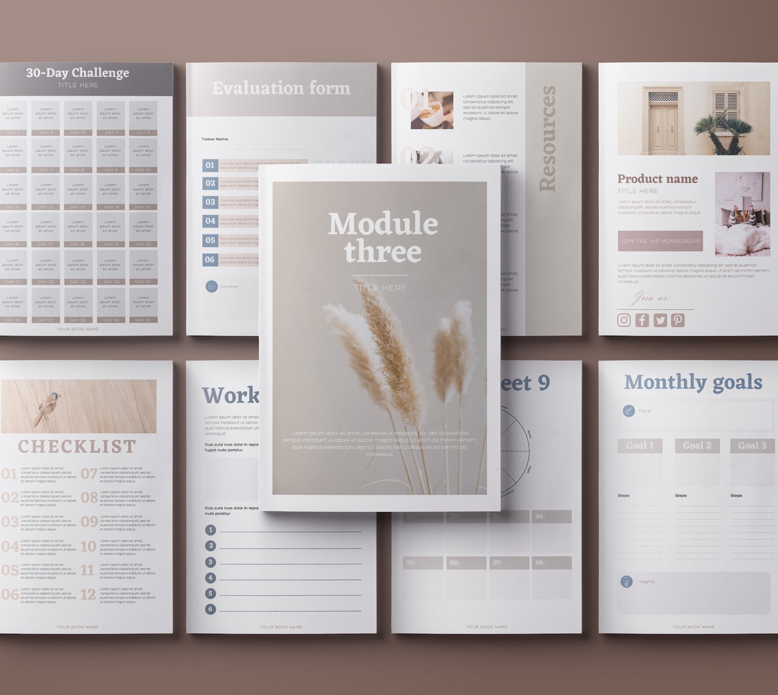 40 pages eBook template Canva Guidebook template for Etsy 40 pages eBook template Canva Guidebook template for Etsy