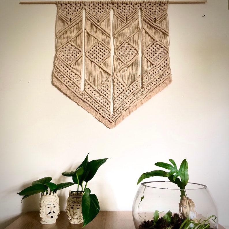 Geometric Macrame Wall Hanging Etsy