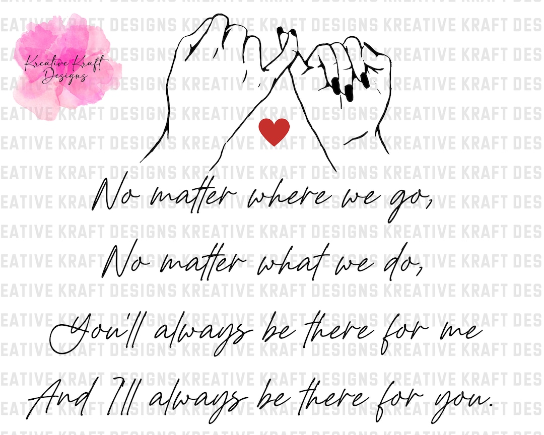 No Matter Where No Matter What übersetzung www.etsy.com