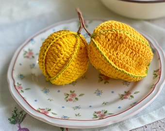 Crochet Star Fruit Play Food, Tropical Cotton Decor, Summer Photo Prop