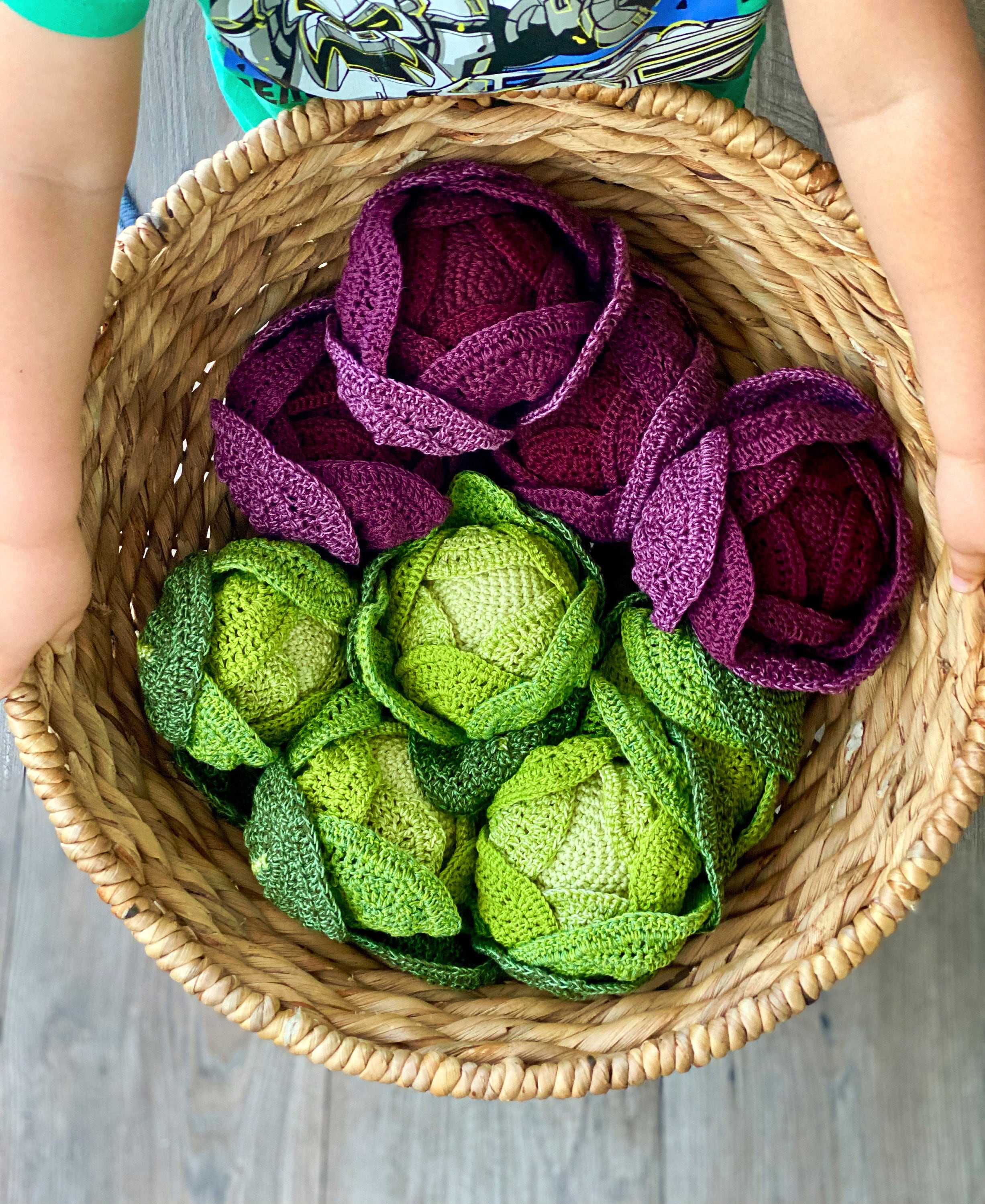 Crochet Cabbage: Handmade Cotton Vegetable Toy, Eco-Friendly Gift