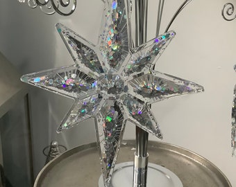 Window hanging star| holographic glitter |window decoration