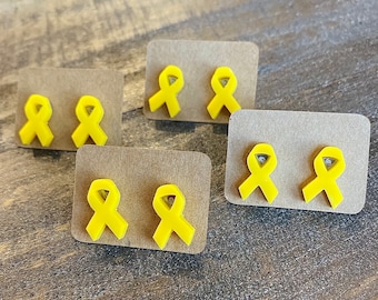 Steven Harville Suicide Awareness Resin Ribbon Studs