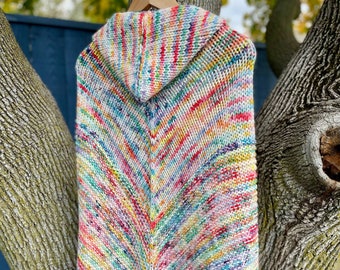 Knitting Pattern: Hooded Blanket Wrap