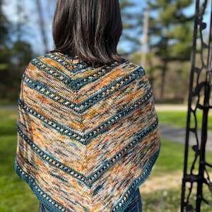 Knitting Pattern: Prime Number Triangle Shawl