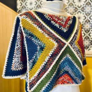 Crochet Pattern: Scrappy Poncho