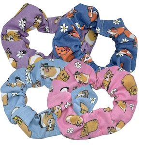 Guinea Pig Scrunchies. Piggies Hair Ties / Bobble. Adult / Teenager. Birthday Gift. Stocking Filler, Gift for her. Guinea Pig Accessories