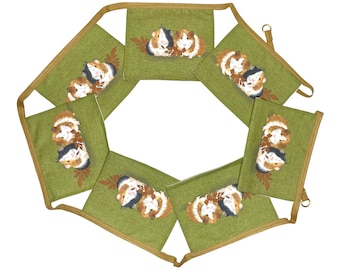 Guinea Pig Bunting. 2m Garland Decoration. Piggies Lover. Nursery Bedroom Wall Art Home Decor. Handmade. Guinea Pig Accessories Gift. Piggie