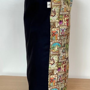 Tarot Cards Shopping Tote Lined Bag. Spiritual Reading, Mystic Gift. Reusable, Black Handles. Handmade. Christmas present gift idea afbeelding 5