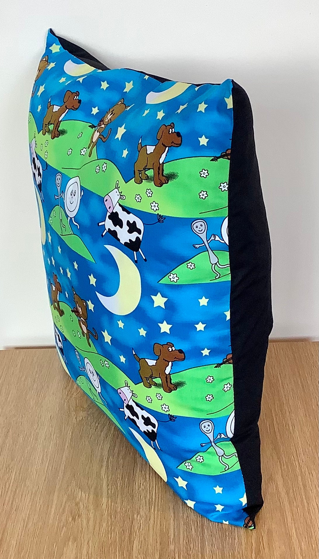 Nursery Rhymes Cushion Cover 16 X 16 Cat Cow Dog Moon Etsy UK