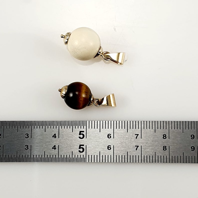 Vintage Ivory /& 9ct Gold Pendant