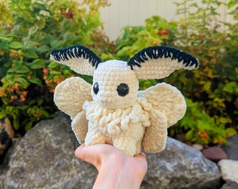 Custom Moth Crochet Plushie, Made to Order, Poodle Rosy Maple Luna Moth, Cute Desk Buddy Stuffed Animal, Soft Plush Toy, Handmade Amigurumi