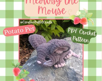 Meowsy the Mouse, POTATO PET Crochet  Amigurumi Pattern