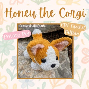 Honey the Corgi, virkmönster för PET-amigurumi