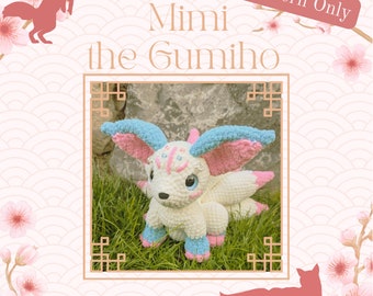Mimi the Gumiho Crochet Pattern, Nine Tailed Fox Amigurumi, Kitsune Plushie, Huli Jing, PDF Download, DIY Unique Gift Idea, Kumiho Amigurumi
